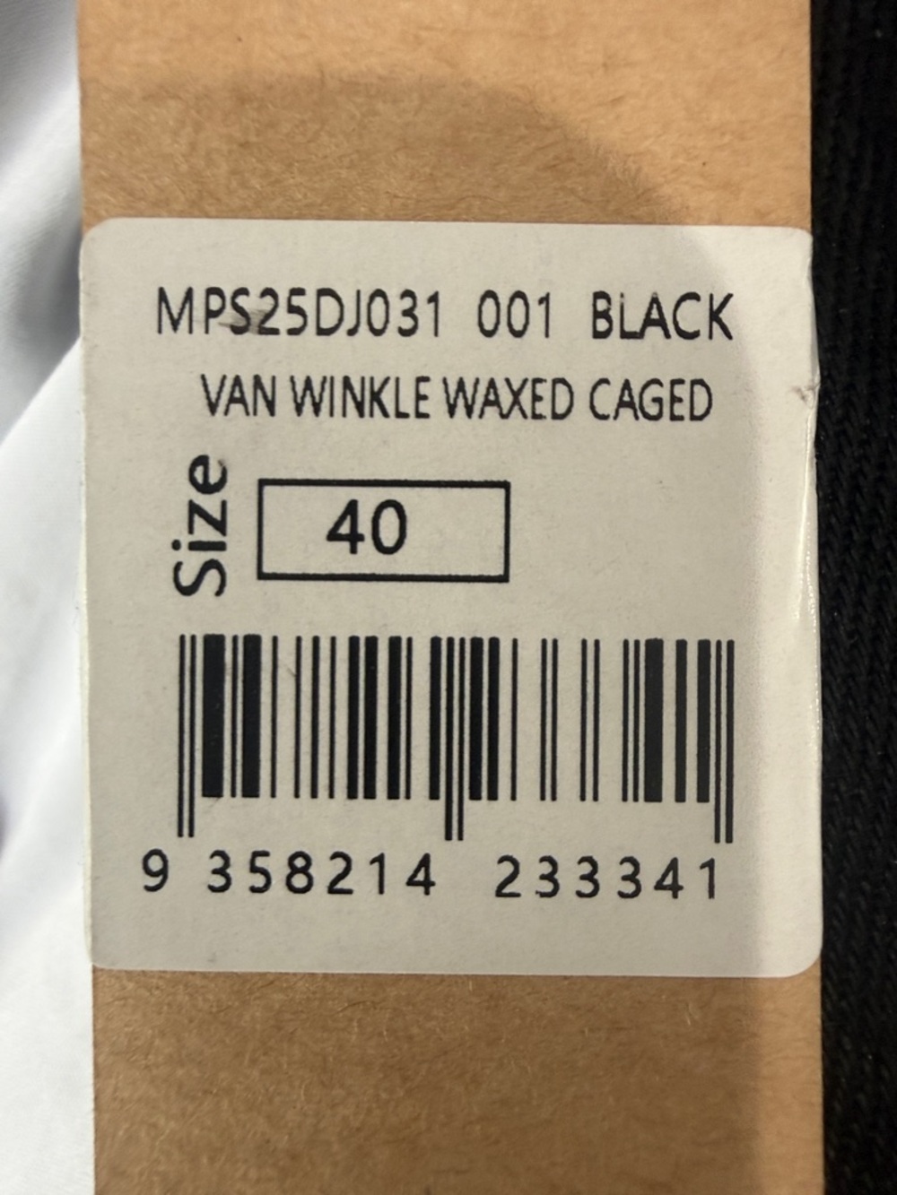 Van Winkle Waxed Caged Men’s Relaxed Jeans - Black